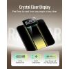 RunStar Digital Bathroom Scale for Body Weight with High Precision, Clear LED Backlight Display, Accurate Scale with 6mm Tempered Glass, 400lb, Silver(Gold)