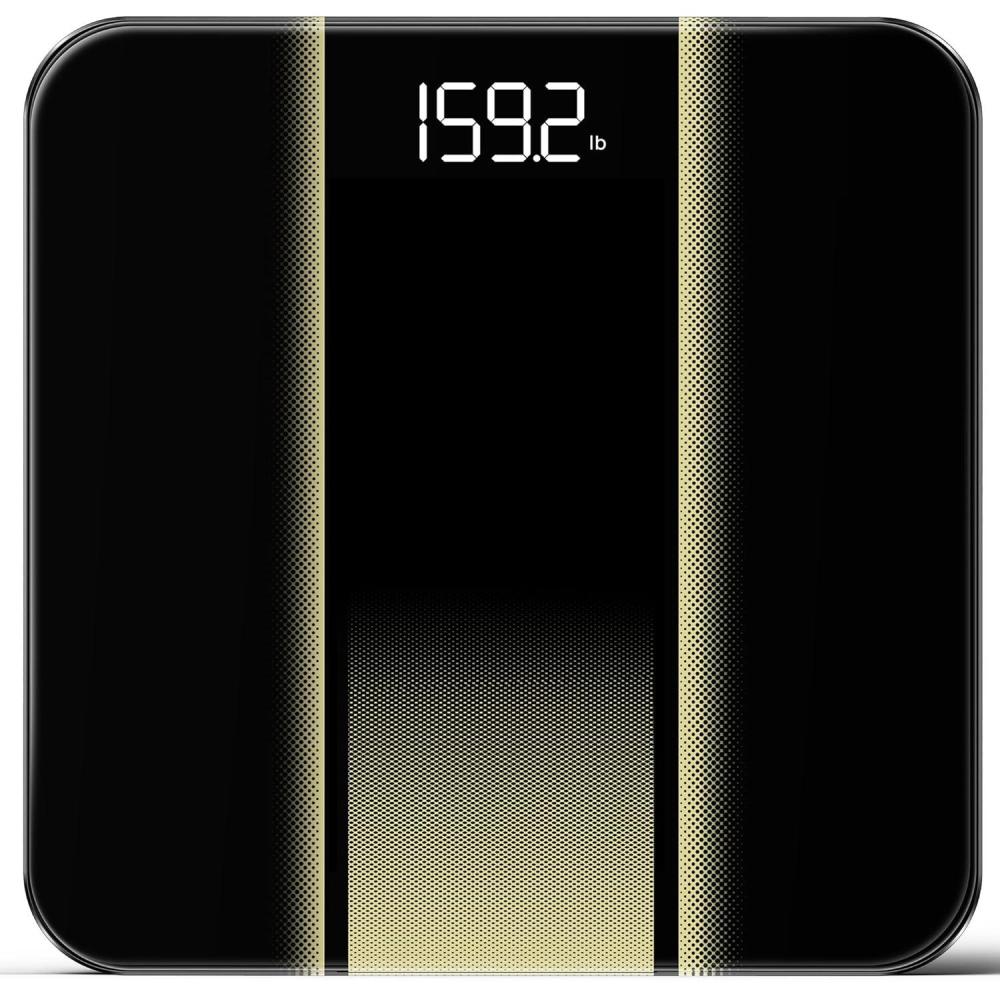 image:imageRunStar Digital Bathroom Scale for Body Weight 400lb with High Precision Clear LED Backlight Display Accurate Scale with 6mm Tempered Glass