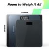 550lb Bathroom Digital Scale for Body Weight with Ultra-Wide Platform and Large LCD Display, Accurate High Precision Scale with Extra-High Capacity(Blue-black)
