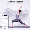 RunSTAR Smart Scale for Body Weight, Digital Bathroom Scale BMI Weighing Body Fat Scale, Body Composition Monitor Health Analyzer with Smartphone App, 400 lbs – Black(4 electrodes)