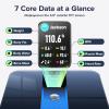 RunStar Scale for Body Weight, Precision Digital Bathroom Smart Scale with 3.5″ TFT Color Large Display for BMI Muscle Mass Heart Rate, 22 Body Composition Analyzer Sync APP, 400lb