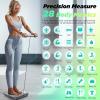 RunStar Scale for Body Weight and Fat Percentage, 8 Electrodes High Precision Digital Scale for BMI 28 Body Composition Measurement, Bathroom Smart Scales with Large Color Display FSA&HSA Eligible(Silver)