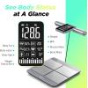 RunStar Scale for Body Weight and Fat Percentage, 8 Electrodes High Precision Digital Scale for BMI 28 Body Composition Measurement, Bathroom Smart Scales with Large Color Display FSA&HSA Eligible(Silver)
