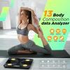 Scale for Body Weight and Fat Percentage, RunStar Digital Accurate Bathroom Smart Scale with Large Display, FSA&HSA Eligible 13 Body Composition Analyzer Sync App, Black Gold(Black Gold)