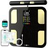 RunSTAR Smart Scale for Body Weight, Digital Bathroom Scale BMI Weighing Body Fat Scale, Body Composition Monitor Health Analyzer with Smartphone App, 400 lbs – Black(8 Electrodes)