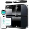 RunStar Scale for Body Weight and Fat, Full-Body Bathroom Scale with 8 Electrodes for BMI, Muscle Mass, High-Accuracy Body Composition Monitor with 28 Metrics & App Connectivity, 3-Metric Display