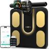 RunStar Smart Scale FSA&HSA Eligible, 8 Electrodes Digital Bathroom Scale for Body Weight and Fat, BMI, Muscle Mass 28 Body Composition Measurement, with Full-Color TFT LCD on Retractable Handle(black)