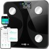 Scale for Body Weight and Fat Percentage, RunStar Digital Accurate Bathroom Smart Scale with Large Display, FSA&HSA Eligible 13 Body Composition Analyzer Sync App, Black Gold(Black)
