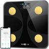 Scale for Body Weight and Fat Percentage, RunStar Digital Accurate Bathroom Smart Scale with Large Display, FSA&HSA Eligible 13 Body Composition Analyzer Sync App, Black Gold(Black Gold)