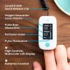 Greater Goods Finger Pulse Oximeter, Blood Oxygen Meter, Measures SpO2, Heart Rate, and PI, Includes Batteries & Lanyard