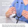 Greater Goods Dual-Head Stethoscope – Clinical Grade, Lightweight, High-Precision Sound, Ideal for Doctors, Nurses, Students, and Medical Professionals, FSA and HSA Eligible (Black)(Black w/Stainless Steel Binaural)