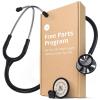 Greater Goods Dual-Head Stethoscope – Clinical Grade, Lightweight, High-Precision Sound, Ideal for Doctors, Nurses, Students, and Medical Professionals, FSA and HSA Eligible (Black)(Black w/Stainless Steel Binaural)