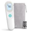 Greater Goods No-Touch Infrared Digital Thermometer for Adults, Kids, and Babies, Forehead Thermometer with Ergonomic Grip, Fever Alarm, Powder Blue(White)