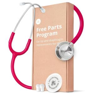 Greater Goods Dual-Head Stethoscope – Clinical Grade, Lightweight, High-Precision Sound, Ideal for Doctors, Nurses, Students, and Medical Professionals, FSA and HSA Eligible (Black)(Pink)