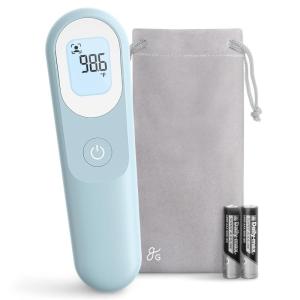 Greater Goods No-Touch Infrared Digital Thermometer for Adults, Kids, and Babies, Forehead Thermometer with Ergonomic Grip, Fever Alarm, Powder Blue(Powder Blue)