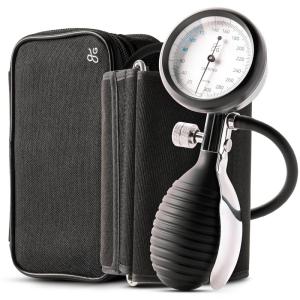 Greater Goods Sphygmomanometer, Latex-Free Manual Blood Pressure Cuff, Home Use, Elderly Care with Carrying Case, Onyx Black(Onyx Black)