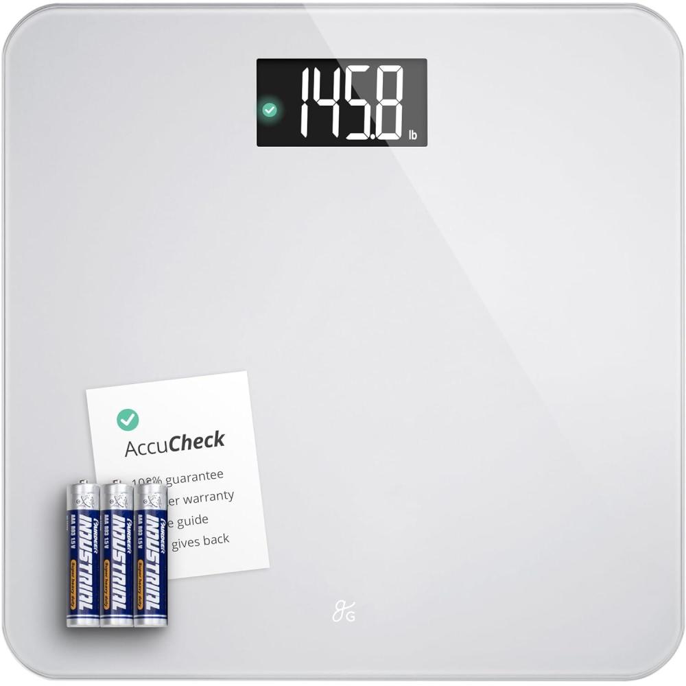 image:imageGreater Goods Smart Scale  Track Your Weight Loss Journey with Verified Accuracy amp Smart GoalBased Monitoring  WiFi amp Bluetooth SyncPearl Gray