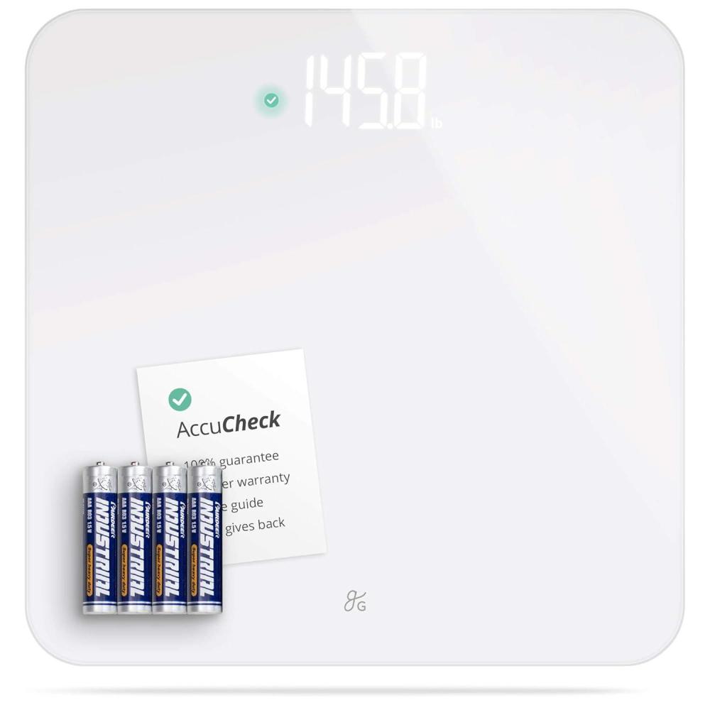 image:imageGreater Goods Smart Scale  Track Your Weight Loss Journey with Verified Accuracy amp Smart GoalBased Monitoring  WiFi amp Bluetooth SyncWhite