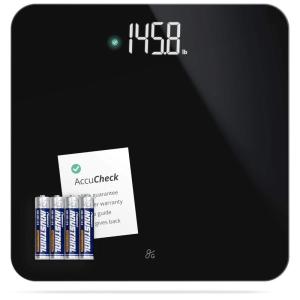 Greater Goods Smart Scale – Track Your Weight Loss Journey with Verified Accuracy & Smart Goal-Based Monitoring | Wi-Fi & Bluetooth Sync(Black)