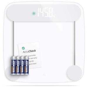 Greater Goods Smart Scale – Track Your Weight Loss Journey with Verified Accuracy & Smart Goal-Based Monitoring | Wi-Fi & Bluetooth Sync(Clear)