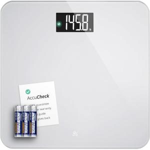 Greater Goods Smart Scale – Track Your Weight Loss Journey with Verified Accuracy & Smart Goal-Based Monitoring | Wi-Fi & Bluetooth Sync(Pearl Gray)