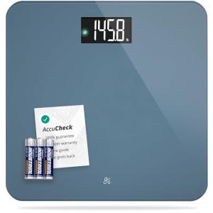 Greater Goods Smart Scale – Track Your Weight Loss Journey with Verified Accuracy & Smart Goal-Based Monitoring | Wi-Fi & Bluetooth Sync(Stone Blue)