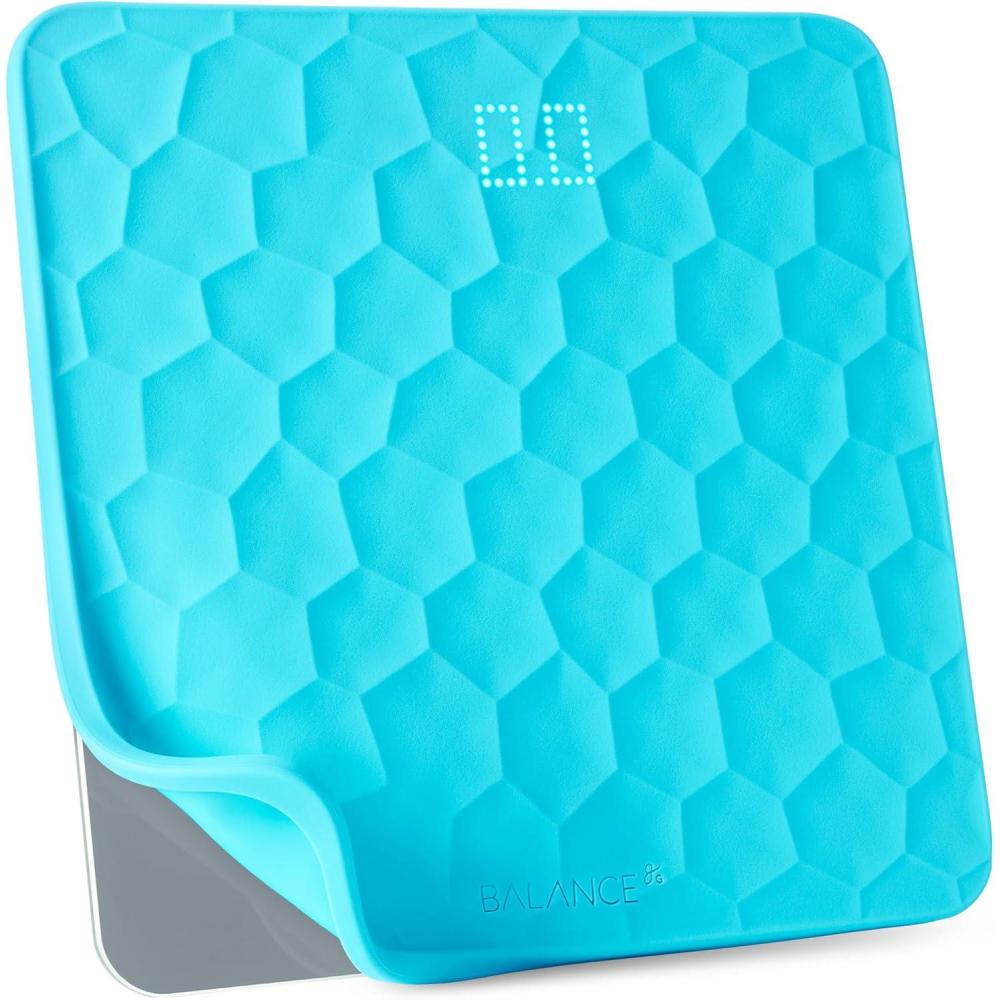 image:imageGreater Goods Weight Gurus Scale for Body Weight Digital Bluetooth Scale for BMI Body Fat Muscle Mass 400lb Designed in St LouisScale w Blue Silicone Cover