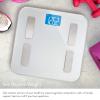 Greater Goods Body Fat Scale, Accurate Digital Weight and Health Metrics, Body Composition, and Weight Measurements, Glass Top, with Large Backlit Display (Silver)(BMI  Silver)