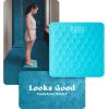 Greater Goods Weight Gurus Scale for Body Weight, Digital Bluetooth Scale for BMI, Body Fat, Muscle Mass, 400lb, Designed in St. Louis(Scale w/ Blue Silicone Cover)