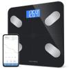 Greater Goods Digital Bathroom Scale for Body Weight, BMI, Body Fat, Muscle Mass, Bluetooth Smart Scale with App Integration, 400 lbs, Black(Black  Bluetooth BMI Scale)