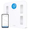 Greater Goods Digital Bathroom Scale for Body Weight, BMI, Body Fat, Muscle Mass, Bluetooth Smart Scale with App Integration, 400 lbs, Black(White  Basic Wifi Model w/ Circle Screen)