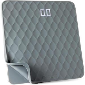 Greater Goods Weight Gurus Scale for Body Weight, Digital Bluetooth Scale for BMI, Body Fat, Muscle Mass, 400lb, Designed in St. Louis(Scale w/ Gray Silicone Cover)