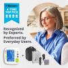Greater Goods Bluetooth Blood Pressure Monitor – Accurate Digital Upper Arm BP Machine with Extra Large Cuff (15.7″–20.5″), Smart Inflate Technology, Backlit Display, Home Use Blood Pressure Kit(Adjustable 8.7″-16.5″ Cuff)