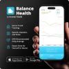 Greater Goods Premium Digital Bluetooth Blood Pressure Monitor for Home Use, Multicolor Large Screen, Black