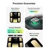 RunStar Scale for Body Weight and Fat Percentage, 8-Electrode Full Body Composition Monitor 28 Body Metrics Sync App, BMI, Muscle Mass-High Accuracy Digital Bathroom Scale with 3-Metric Display(Black Gold)